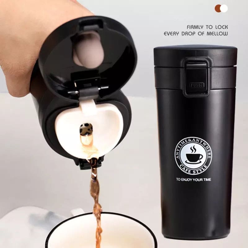 380ml Double Stainless Steel Coffee Mug, Travel Coffee Mug, Steel Thermos Tumbler Cups, Vacuum Flask thermo Water Bottle, Insulated Water Bottle, Double Thickened Coffee Mug 380ml Double Stainless Steel Coffee Mug, Travel Coffee Mug, Steel Thermos Tumbler Cups, Vacuum Flask thermo Water Bottle, Insulated Water Bottle, Double Thickened Coffee Mug